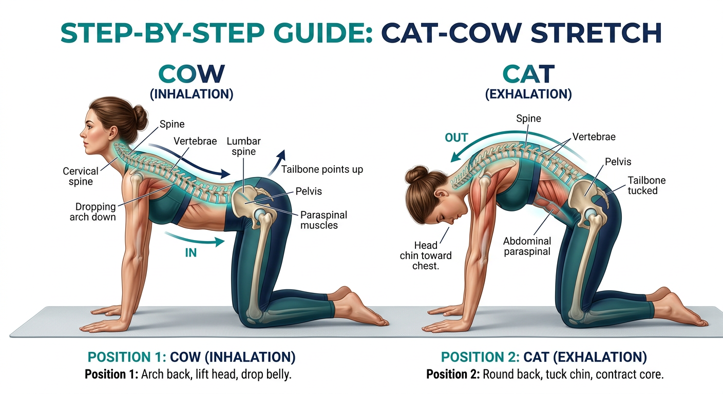 Cat-Cow Mobilization for low back pain — Palmer Chiropractic Kent WA