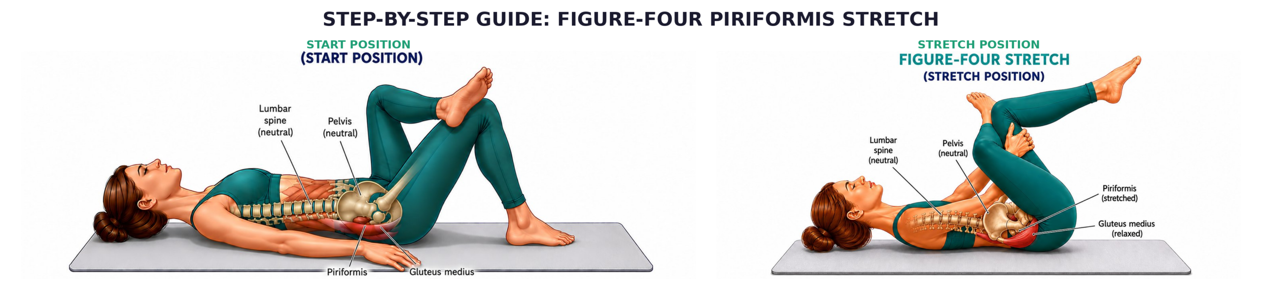 Piriformis Figure-4 Stretch for low back pain — Palmer Chiropractic Kent WA