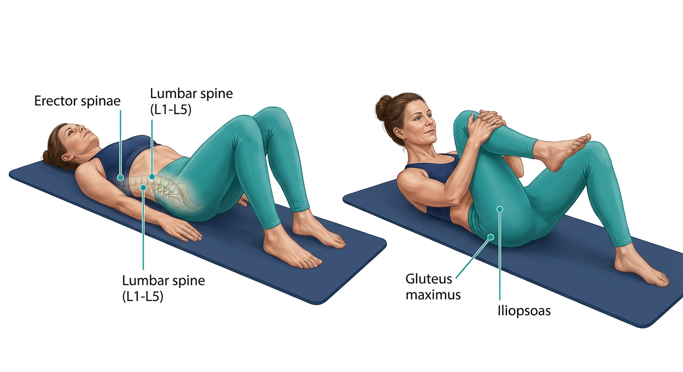 Knee-to-Chest Stretch for low back pain — Palmer Chiropractic Kent WA